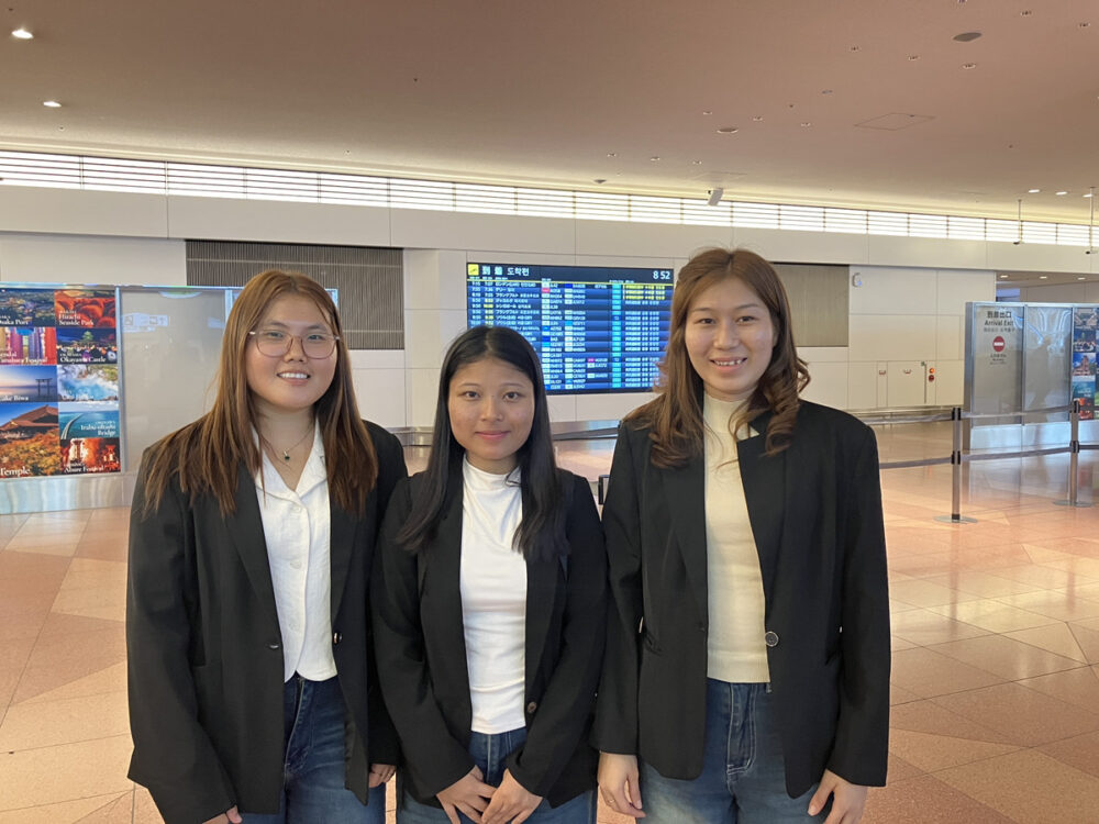 ミャンマーからアクタガワHRMの登録支援スタッフ3名が入国しました