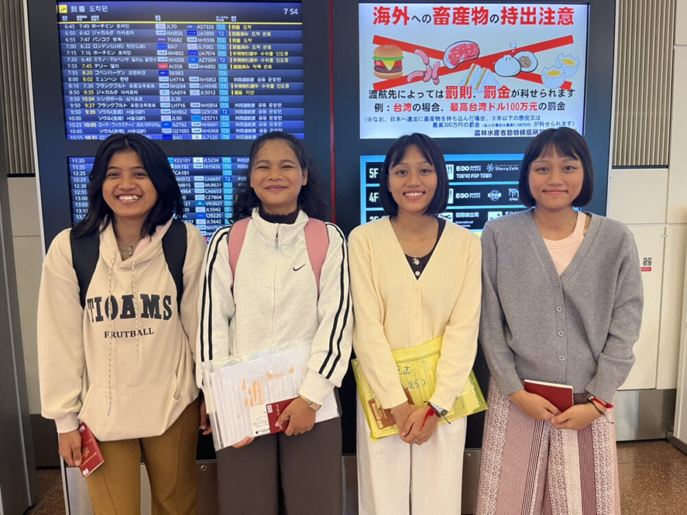 ミャンマーからアクタガワHRMの登録支援スタッフ4名が入国しました