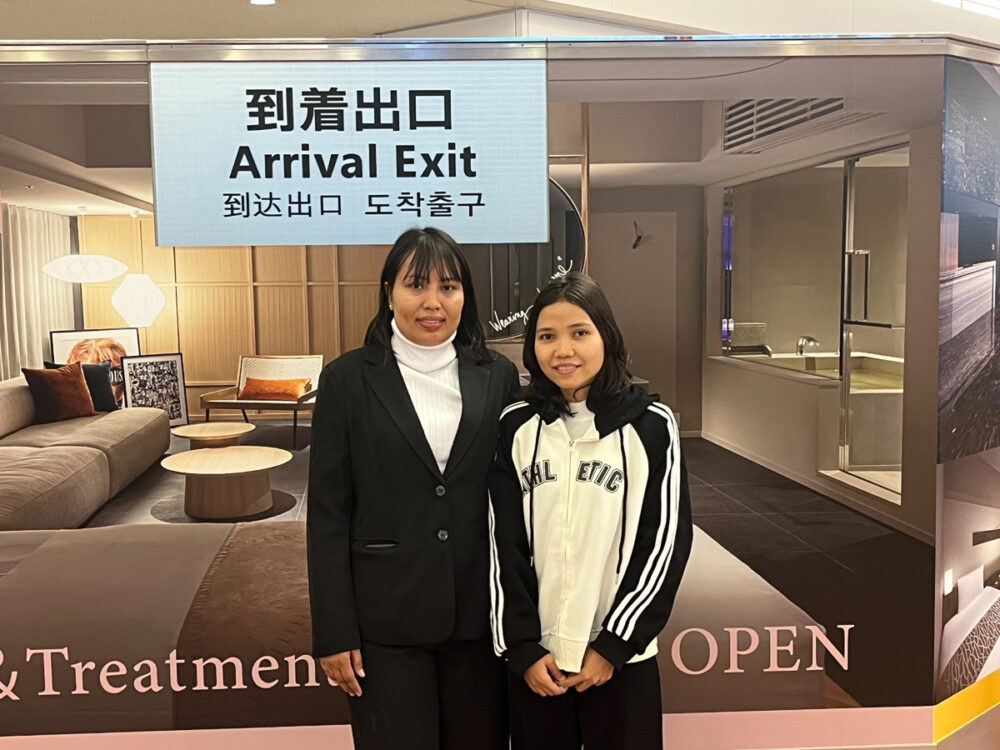 ミャンマーからアクタガワHRMの登録支援スタッフ2名が入国しました