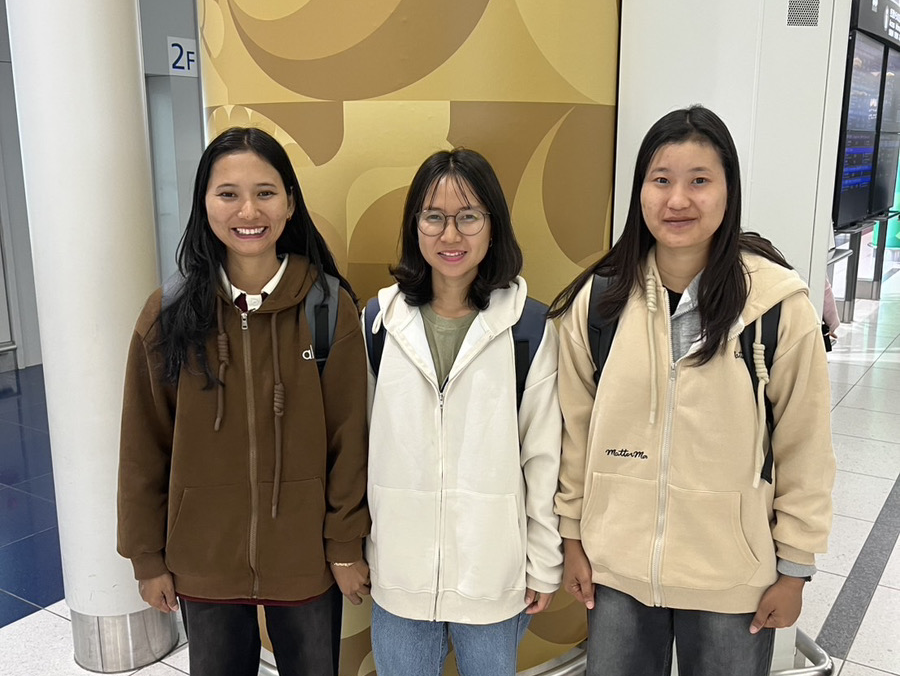 ミャンマーからアクタガワHRMの支援スタッフ3名が入国しました